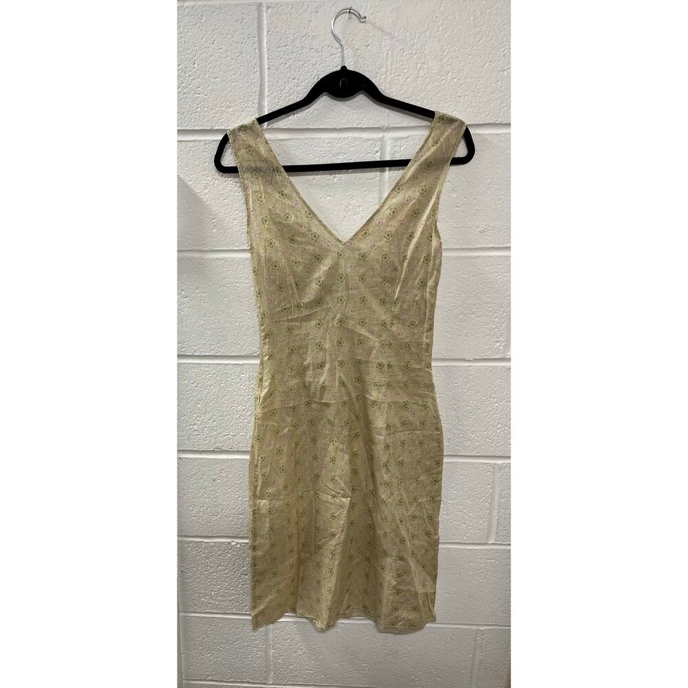 Kristina Ti - Short Floral Dress  / Yellow / size 6 US, IT 42